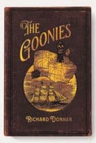The Goonies Richard Donner Film Movie As Rare Old Book Cover Postcard