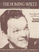 The Homing Waltz Dickie Valentine 1950s Sheet Music