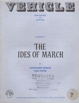 The Ides Of March Vehicle Jazz Rock 1970s Sheet Music
