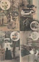 The Language Of Flowers Horse Chestnut Daffodil 4x Antique Postcard s