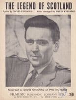 The Legend Of Scotland David Kinnaird Rare Scottish Vintage Sheet Music