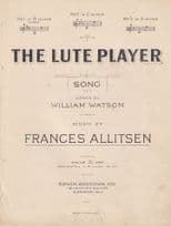 The Lute Player Frances Allitsen William Watson Song Classical Sheet Music