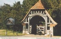 The Lych Gate Waltham St Lawrence Church Notice Board Berks Postcard