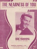 The Nearness Of You Bob Manning 1950s Sheet Music