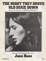 The Night The Drove Old Dixie Down Joan Baez Sheet Music