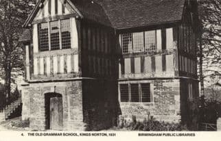 The Old Grammar School 1931 Kings Norton Birmingham Real Photo Postcard