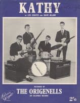 The Origenells Kathy Vintage British Beat Sheet Music