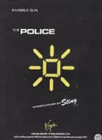 The Police Sting Invisible Touch Rare XL UK Virgin Sheet Music