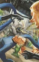 The Punisher vs Fantastic Four Marvel Comic Book Art Postcard