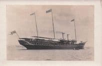 The Royal Yacht Victoria & Albert & Lifeboat 8828 Ship Rare Old Postcard