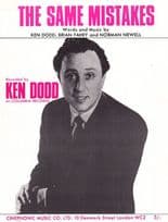 The Same Mistakes Ken Dodd 1960s Sheet Music