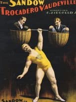 The Sandow Strongman Trocadero Vaudevilles Circus Modern Postcard