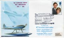 The Schneider Trophy 50th Anniversary Concorde 1981 Flown First Day Cover