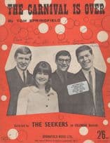 The Seekers Carnival Is Over Vintage Tom Springfield Sheet Music