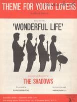 The Shadows Theme For Young Lovers Rare Sheet Music