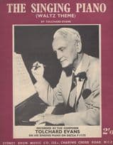 The Singing Piano Tolchard Evans Vintage Rare Sheet Music