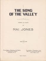 The Song Of The Valley Mai Jones Olde Sheet Music