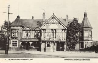 The Swan Junction South Yardley In 1914 WW1 Birmingham Rare Photo Postcard