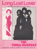 The Three Degrees Long Lost Lover RARE 1970s Disco Sheet Music