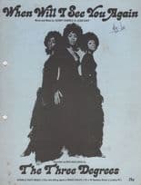 The Three Degrees When Will I See You Again Sheet Music