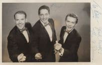 The Three Deuces Of The Benny Hill Show Jazz Group Hand Signed Photo