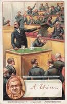 Thiers French France Politician Printed Signed Bendorps Postcard Old Trade Card