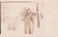 This Is My American Animal Hunter Friend Baseball Hunting Antique Postcard