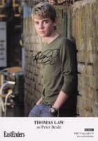 Thomas Law as Peter Beale Eastenders Hand Signed Cast Card Photo
