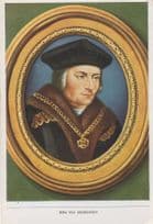 Thomas More Chancellor Of Henry VIII Painting Cigarette Card