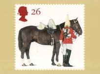 Thompson Queen Elizabeth II Royal Horse Stamp RMPQ Rare Postcard