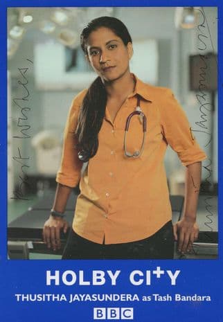 Thusitha Jayasundera Holby City Hand Signed Cast Card Photo