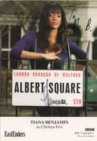 Tiana Benjamin as Chelsea Fox Eastenders Hand Signed Cast Card