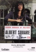 Tiana Benjamin as Chelsea Fox Eastenders Hand Signed Cast Card Photo