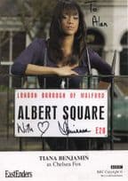 Tiana Benjamin as Chelsea Fox in Eastenders Hand Signed Cast Card Photo