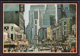 Times Square VHS NTSC Video Cassettes USA XXX Advertising Postcard