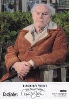 Timothy West as Stan Carter Eastenders Hand Signed Cast Card Photo