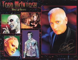 Todd McIntosh Buffy Stingray Make Up Artist 10x8 Hand Signed Photo