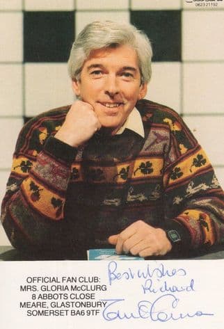 Tom O'Connor Countdown Fan Club Official Hand Signed Photo