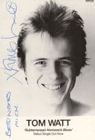 Tom Watt Coronation Street Vintage Music Hand Signed Photo