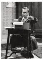 Tony Hancock with Antique Typewriter 1950s ATV Press Photo