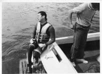 Tony Knowles Snooker On Boat Jet Skiing Holiday 1980s Press Photo