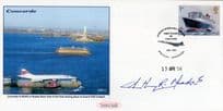 Tony Meadows Concorde Queen Elizabeth Pilot Murderer Hand Signed FDC