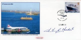 Tony Meadows Concorde Queen Elizabeth Pilot Murderer Hand Signed FDC