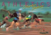 Track & Field Race Atlanta 1996 Rare American Olympic Games Postcard