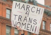 Trans Women LGBT Human Gay Rights Equality Rally Postcard