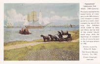 Transport Through The Ages Hydrogen Balloon 1783 Postcard