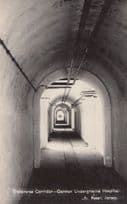 Transverse Corridor German Underground Hospital Guernsey Real Photo Postcard