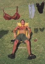 Transvestite Bra Sex Change Sunburn Gay Comic Phone Postcard