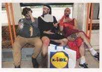 Transvestite Gay Nun In Train Lidl Shop Bag LGBT Interest Photo Postcard