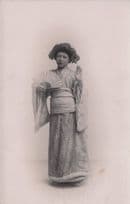 Transvestite In Three Little Maids Mikado Old 1920s LGBT Theatre Postcard